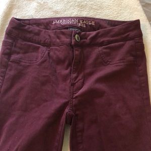 Maroon American Eagle Jeans